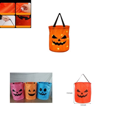 Light Up Halloween Candy Bags